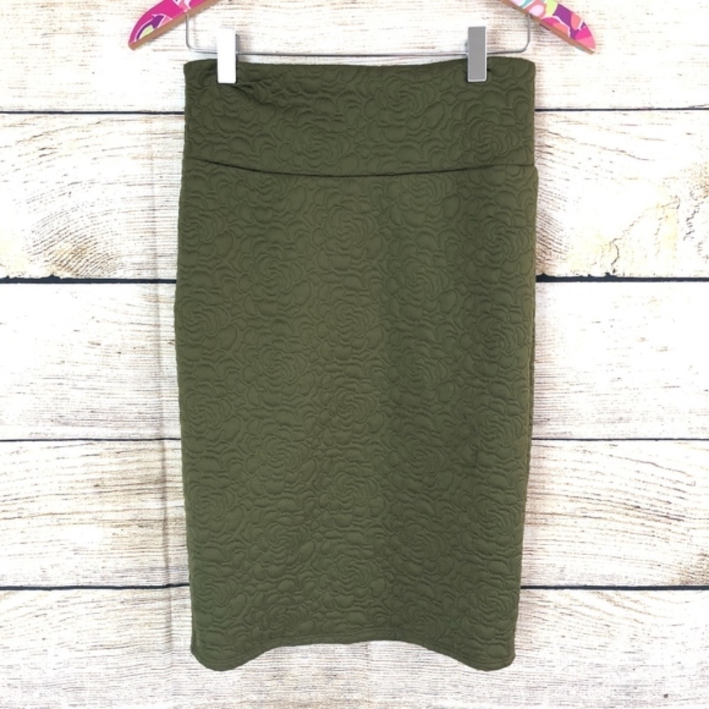 Green textured LuLaRoe cassie size XS // 0247